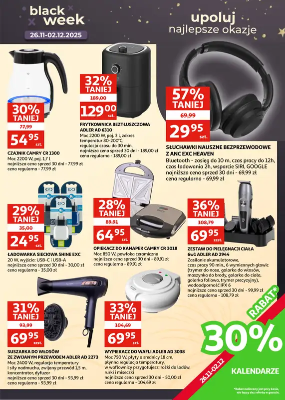 Auchan - gazetka promocyjna Gazetka Racibórz I Dobre ceny. Dobry wybór od środy 26.11 do wtorku 02.12 - strona 23