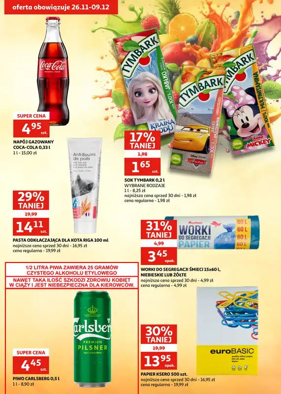 Auchan - gazetka promocyjna Gazetka Zielona Góra I Dobre ceny. Dobry wybór od środy 26.11 do wtorku 02.12 - strona 16