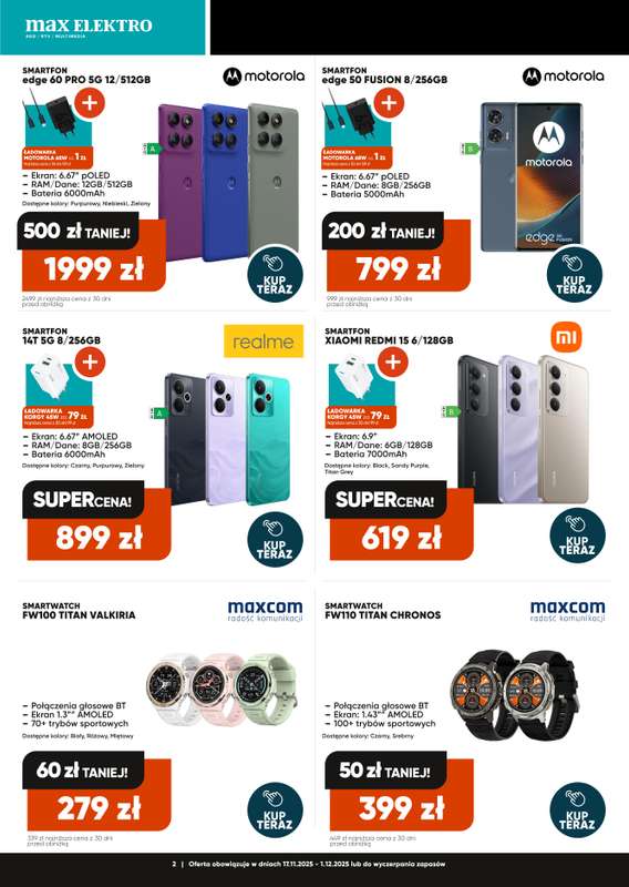 Max Elektro - gazetka promocyjna Gazetka Black weeks od wtorku 18.11 do poniedziałku 01.12 - strona 2