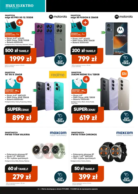 Max Elektro - gazetka promocyjna Gazetka Black weeks od wtorku 18.11 do poniedziałku 01.12 - strona 2