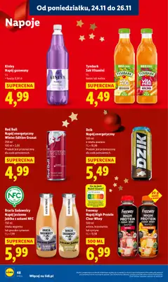 Lidl - gazetka promocyjna Oferta od poniedziałku od poniedziałku 24.11 do środy 26.11 - strona 48
