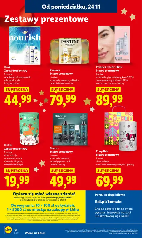 Lidl - gazetka promocyjna Oferta od poniedziałku od poniedziałku 24.11 do środy 26.11 - strona 58