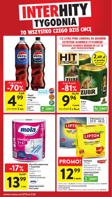 Intermarche - gazetka promocyjna Gazetka od czwartku 27.11 do środy 03.12 - strona 9