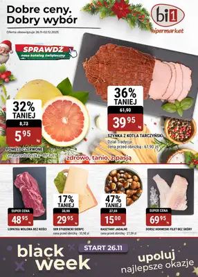 bi1 - gazetka promocyjna Gazetka Czeladź I Dobre ceny. Dobry wybór od środy 26.11 do wtorku 02.12
