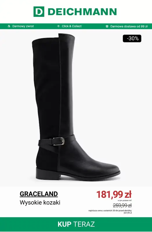 Deichmann - gazetka promocyjna Do -30% na kozaki od wtorku 25.11 do poniedziałku 01.12 - strona 3