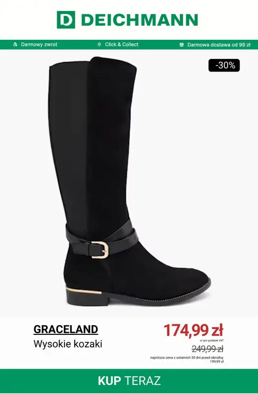 Deichmann - gazetka promocyjna Do -30% na kozaki od wtorku 25.11 do poniedziałku 01.12 - strona 2