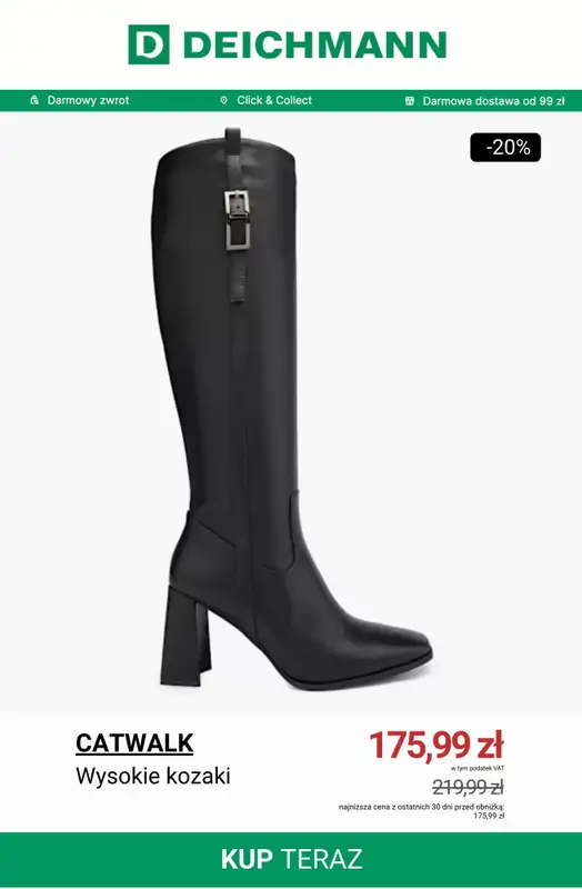 Deichmann - gazetka promocyjna Do -30% na kozaki od wtorku 25.11 do poniedziałku 01.12 - strona 11