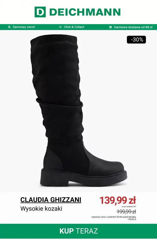 Deichmann - gazetka promocyjna Do -30% na kozaki od wtorku 25.11 do poniedziałku 01.12 - strona 4