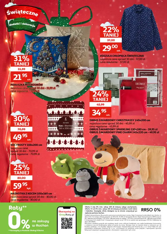 Auchan - gazetka promocyjna Gazetka Racibórz I Święta zaczynają się tutaj od środy 26.11 do wtorku 09.12 - strona 22