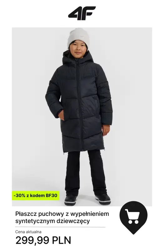 4F - gazetka promocyjna -30% przy zakupach od 300 zł od wtorku 25.11  - strona 9