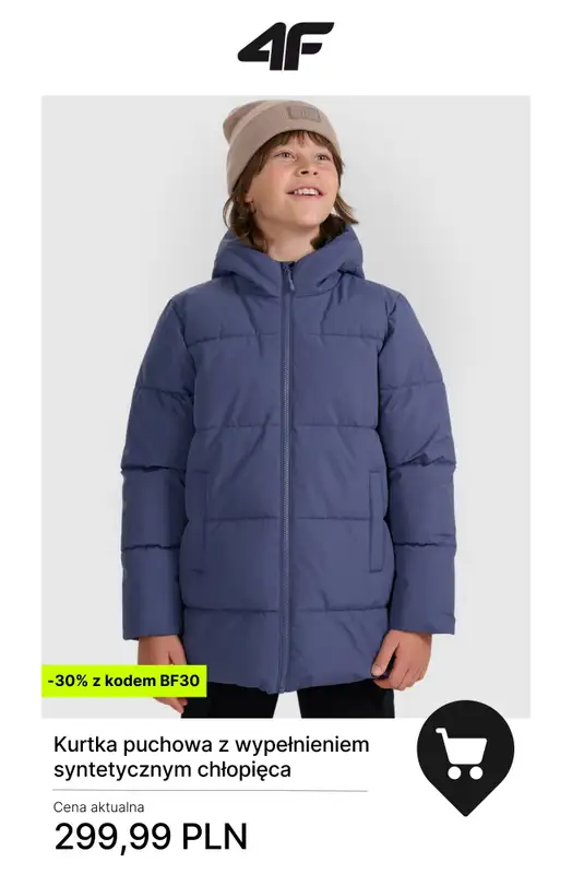 4F - gazetka promocyjna -30% przy zakupach od 300 zł od wtorku 25.11  - strona 10