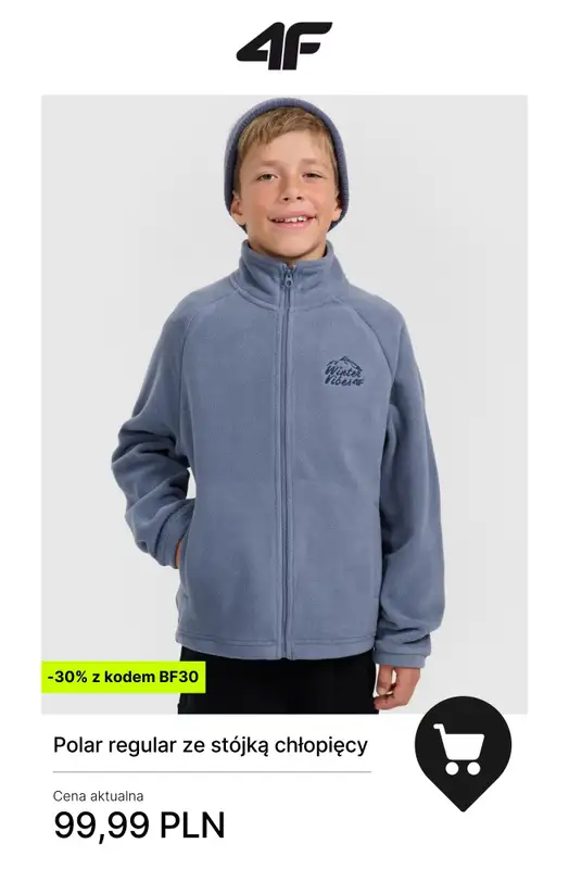 4F - gazetka promocyjna -30% przy zakupach od 300 zł od wtorku 25.11  - strona 13
