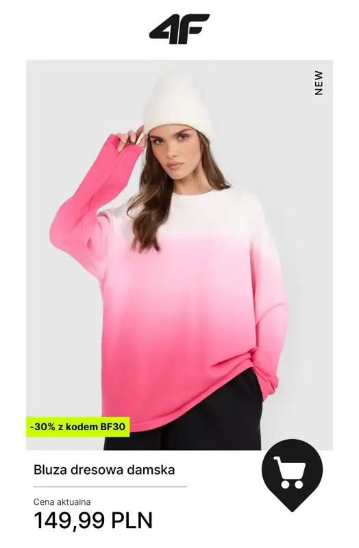 4F - gazetka promocyjna -30% przy zakupach od 300 zł od wtorku 25.11  - strona 2