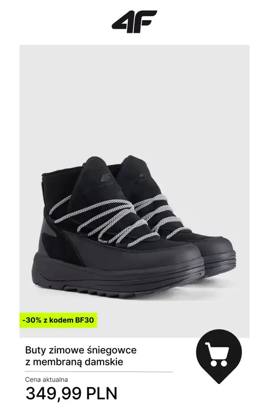 4F - gazetka promocyjna -30% przy zakupach od 300 zł od wtorku 25.11  - strona 7