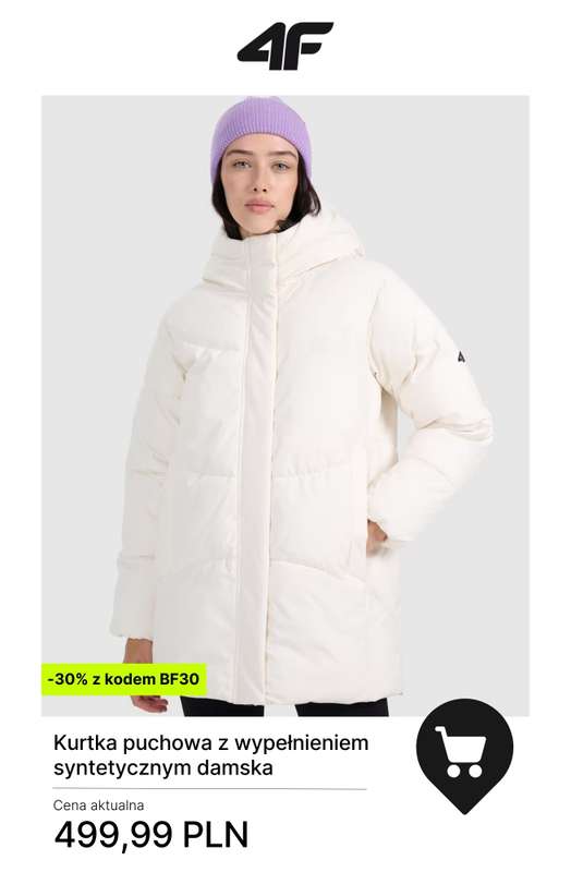 4F - gazetka promocyjna -30% przy zakupach od 300 zł od wtorku 25.11  - strona 8