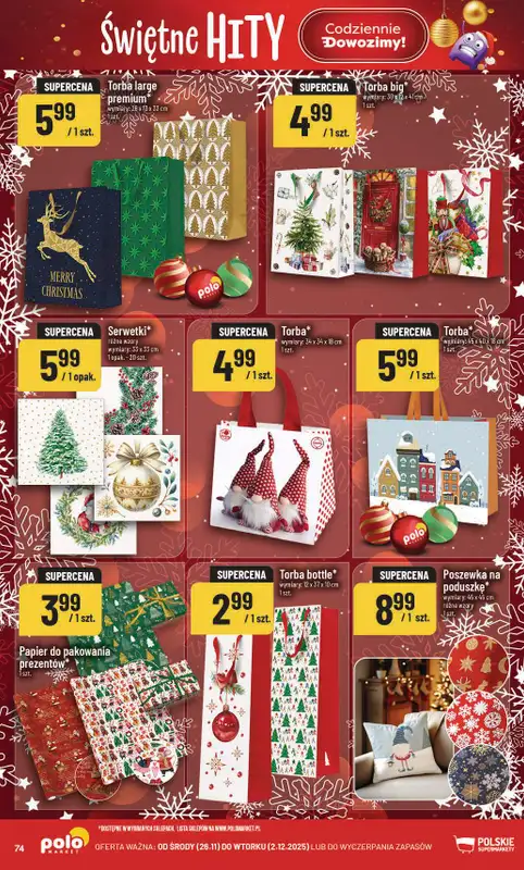 POLOmarket - gazetka promocyjna Gazetka od środy 26.11 do wtorku 02.12 - strona 74