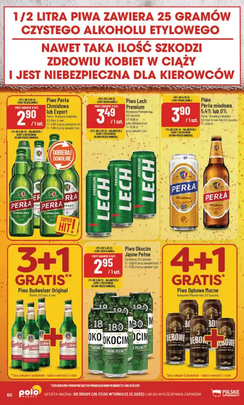 POLOmarket - gazetka promocyjna Gazetka od środy 26.11 do wtorku 02.12 - strona 60
