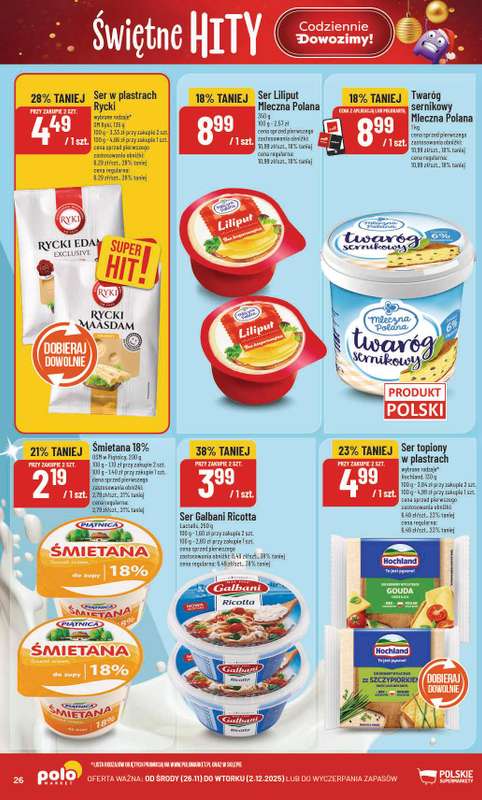 POLOmarket - gazetka promocyjna Gazetka od środy 26.11 do wtorku 02.12 - strona 26