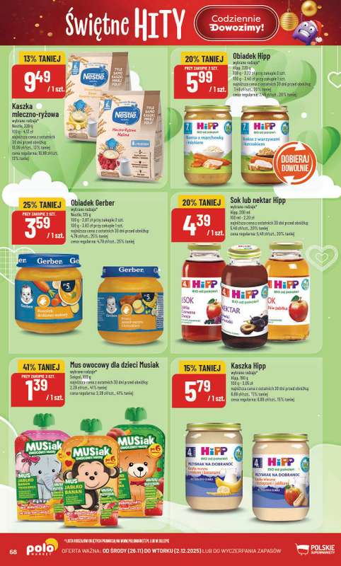 POLOmarket - gazetka promocyjna Gazetka od środy 26.11 do wtorku 02.12 - strona 68