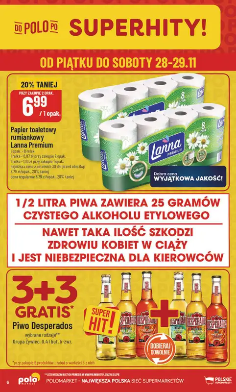 POLOmarket - gazetka promocyjna Gazetka od środy 26.11 do wtorku 02.12 - strona 6