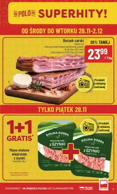 POLOmarket - gazetka promocyjna Gazetka od środy 26.11 do wtorku 02.12 - strona 3