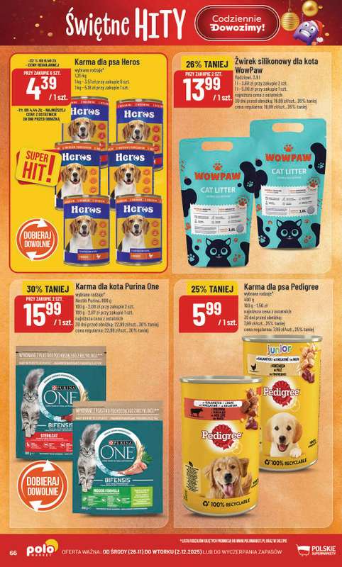 POLOmarket - gazetka promocyjna Gazetka od środy 26.11 do wtorku 02.12 - strona 66