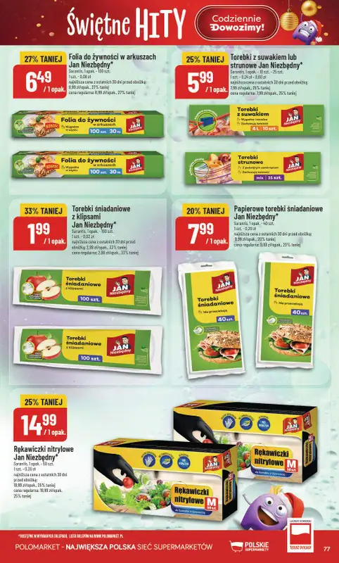 POLOmarket - gazetka promocyjna Gazetka od środy 26.11 do wtorku 02.12 - strona 77