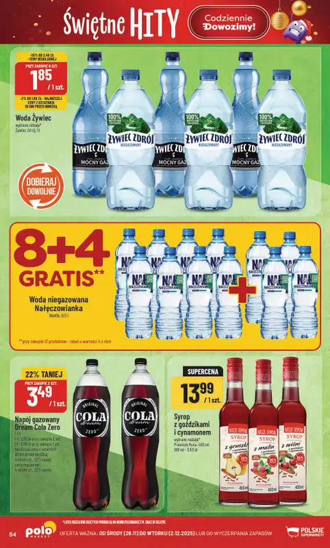 POLOmarket - gazetka promocyjna Gazetka od środy 26.11 do wtorku 02.12 - strona 54