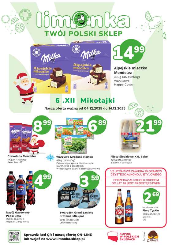 Limonka - gazetka promocyjna Gazetka od czwartku 04.12 do niedzieli 14.12