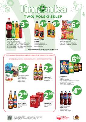 Limonka - gazetka promocyjna Plakaty promocyjne od czwartku 04.12 do niedzieli 14.12