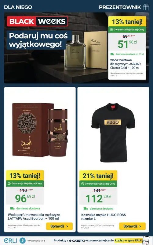 Erli - gazetka promocyjna Black Weeks – Prezentownik – najlepsze okazje! od piątku 28.11 do niedzieli 30.11 - strona 5