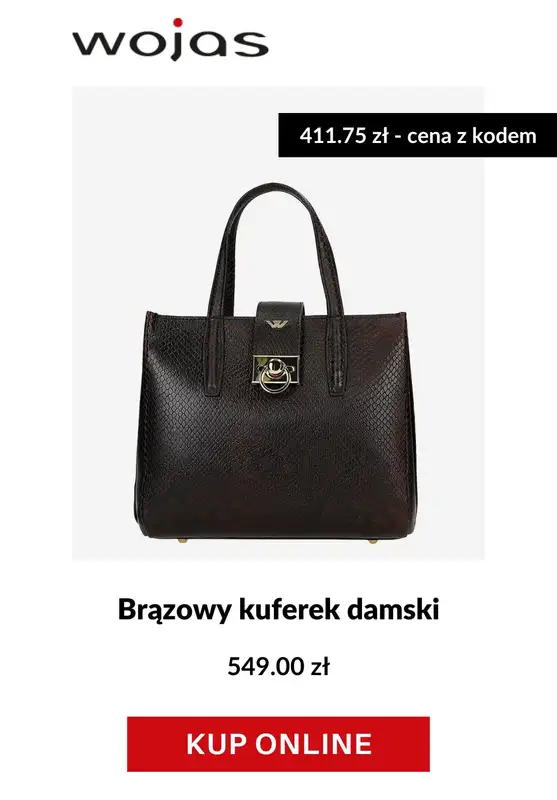 BLACK FRIDAY - gazetka promocyjna Wojas | -25% na torebki, plecaki, teczki i galanterię od wtorku 25.11 do wtorku 25.11 - strona 5
