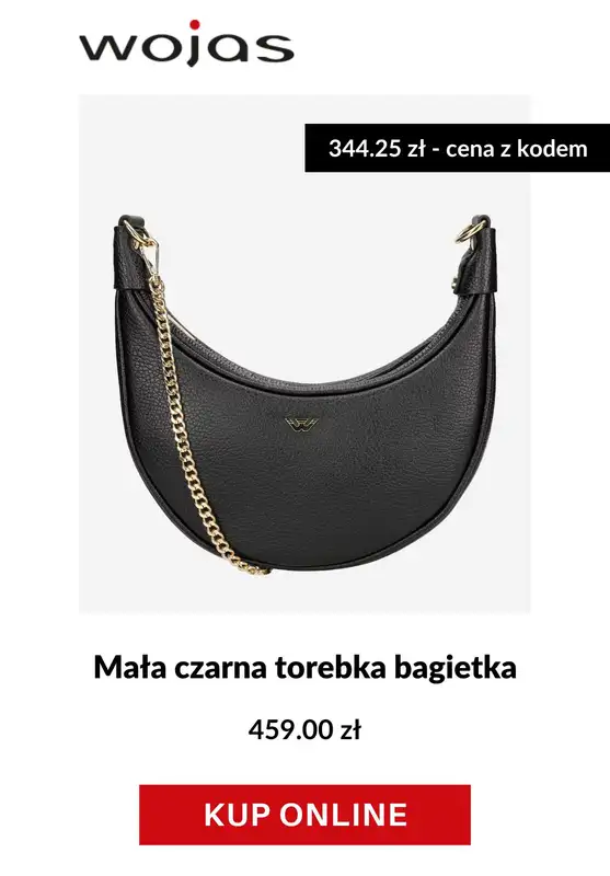 BLACK FRIDAY - gazetka promocyjna Wojas | -25% na torebki, plecaki, teczki i galanterię od wtorku 25.11 do wtorku 25.11 - strona 2