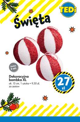 Tedi - gazetka promocyjna Choinki, bombki i ozdoby! od wtorku 25.11 do poniedziałku 01.12 - strona 4