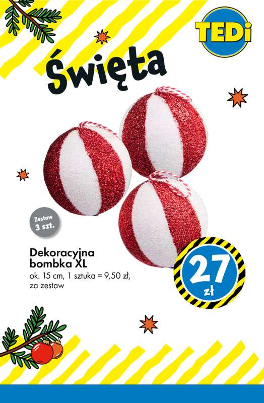 Tedi - gazetka promocyjna Choinki, bombki i ozdoby! od wtorku 25.11 do poniedziałku 01.12 - strona 4