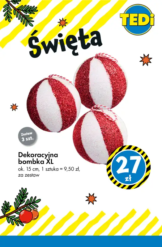 Tedi - gazetka promocyjna Choinki, bombki i ozdoby! od wtorku 25.11 do poniedziałku 01.12 - strona 4