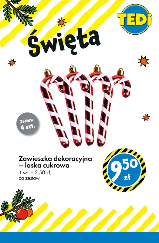 Tedi - gazetka promocyjna Choinki, bombki i ozdoby! od wtorku 25.11 do poniedziałku 01.12 - strona 6