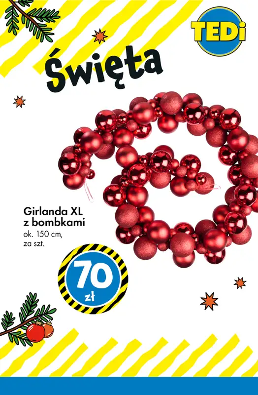 Tedi - gazetka promocyjna Choinki, bombki i ozdoby! od wtorku 25.11 do poniedziałku 01.12 - strona 5