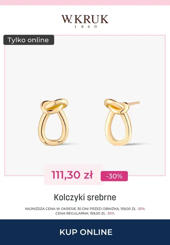 BLACK FRIDAY - gazetka promocyjna W.Kruk | -30% wybrane produkty TYLKO ONLINE od wtorku 25.11 do niedzieli 30.11 - strona 8