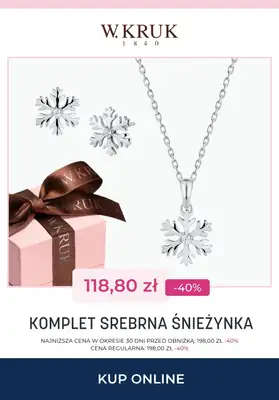Prezenty - gazetka promocyjna W.Kruk | Do -50% na komplety biżuterii od wtorku 25.11  - strona 3