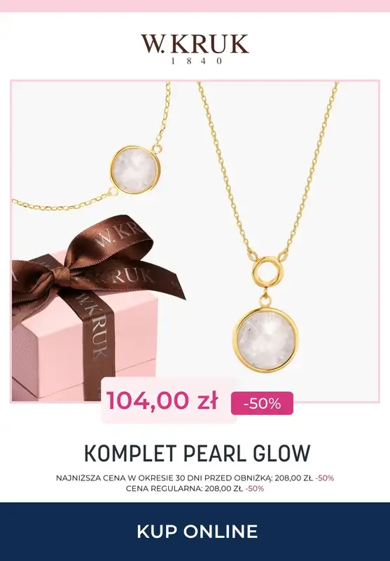 Prezenty - gazetka promocyjna W.Kruk | Do -50% na komplety biżuterii od wtorku 25.11  - strona 5