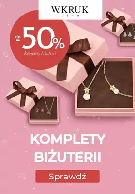 Prezenty - gazetka promocyjna W.Kruk | Do -50% na komplety biżuterii od wtorku 25.11 