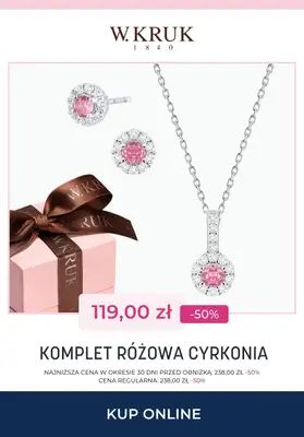 Prezenty - gazetka promocyjna W.Kruk | Do -50% na komplety biżuterii od wtorku 25.11  - strona 2