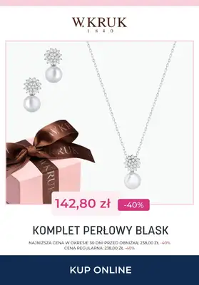Prezenty - gazetka promocyjna W.Kruk | Do -50% na komplety biżuterii od wtorku 25.11  - strona 8