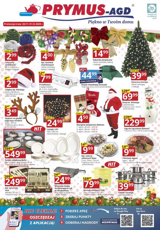 Prymus AGD - gazetka promocyjna Gazetka od środy 26.11 do środy 31.12