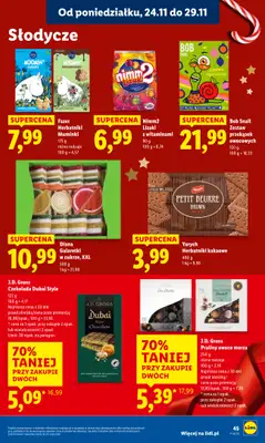 Lidl - gazetka promocyjna Oferta od poniedziałku od poniedziałku 24.11 do środy 26.11 - strona 45