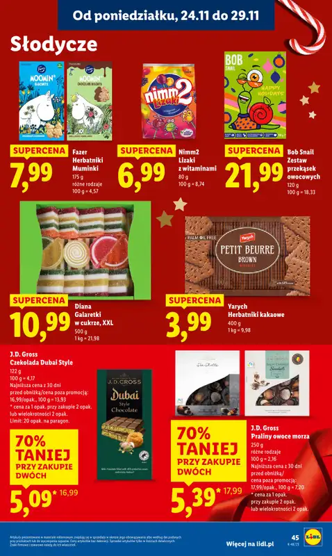 Lidl - gazetka promocyjna Oferta od poniedziałku od poniedziałku 24.11 do środy 26.11 - strona 45