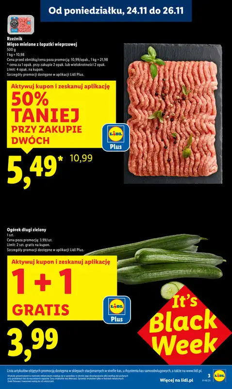 Lidl - gazetka promocyjna Oferta od poniedziałku od poniedziałku 24.11 do środy 26.11 - strona 3