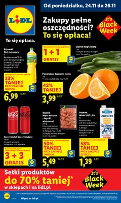Lidl - gazetka promocyjna Oferta od poniedziałku od poniedziałku 24.11 do środy 26.11
