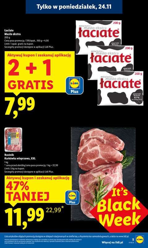 Lidl - gazetka promocyjna Oferta od poniedziałku od poniedziałku 24.11 do środy 26.11 - strona 5